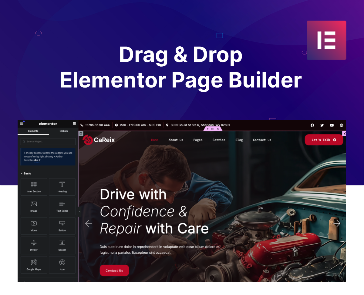 Careix - Car Service & Repair WordPress Theme - 2